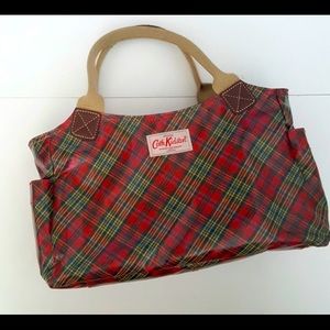 Cath Kidston London Red Plaid Bag NWOT